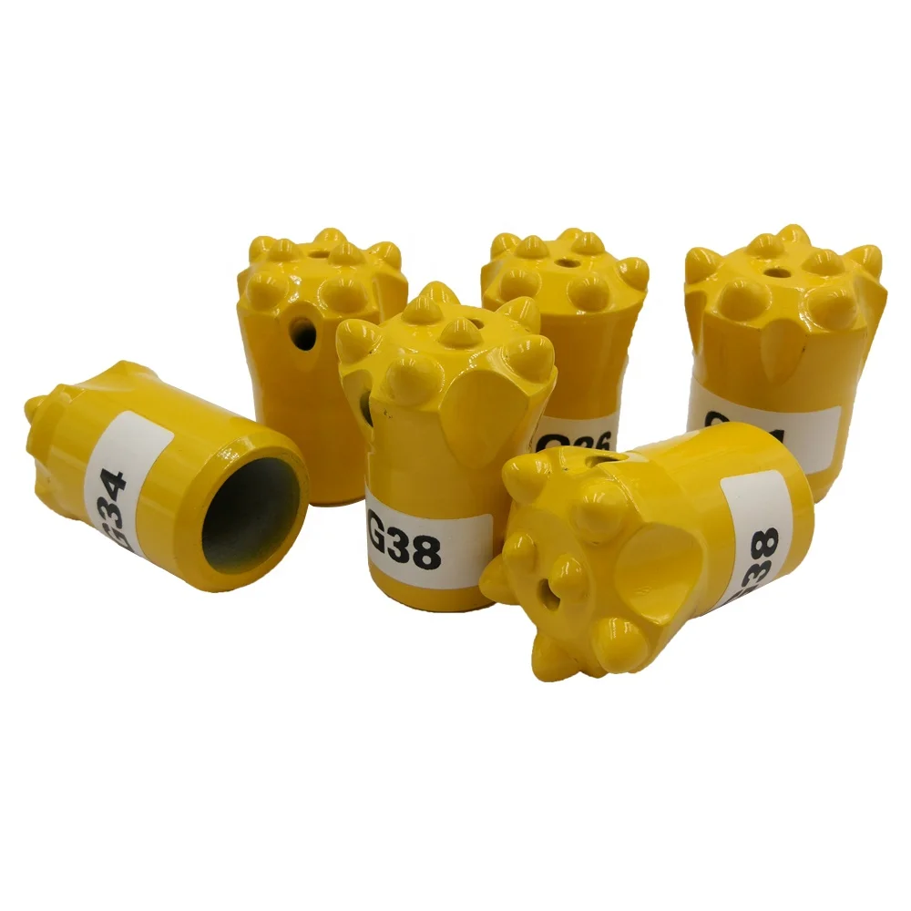
Blasting Mining bit 32mm 34mm 36mm 38mm 40mm 41mm taper button bit for YT27 YT28 YT29 rock drill 
