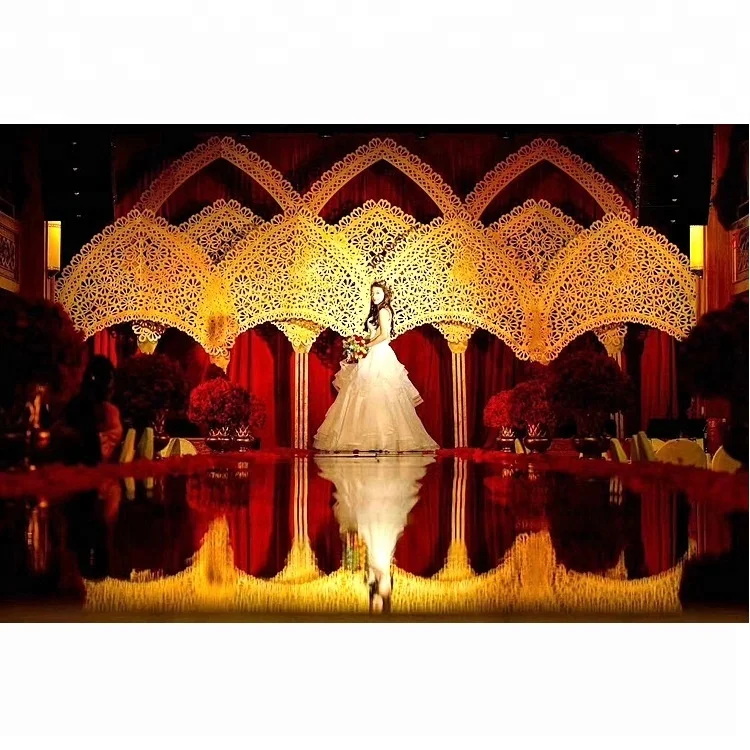 2018 new Star spring Iron art lace Screen backdrop wedding arch for wedding decorations