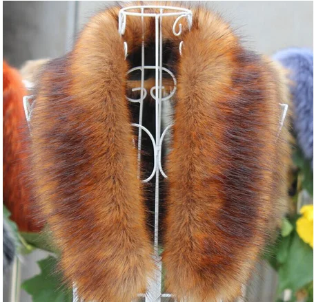 Raccoon / Fox Fur Detachable Fur Collars Leather Jacket fox Fur Collar