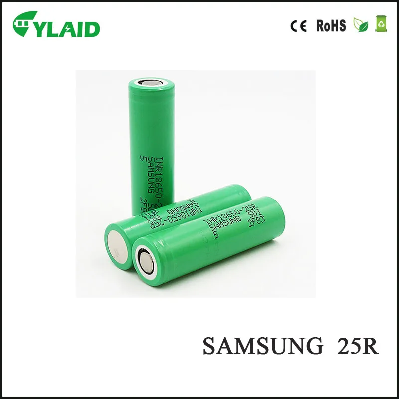 первоначально inr18650-25r Samsung 18650 аккумулятор Li - Ion аккумулятор 18650 ионный 2500mah for samsung