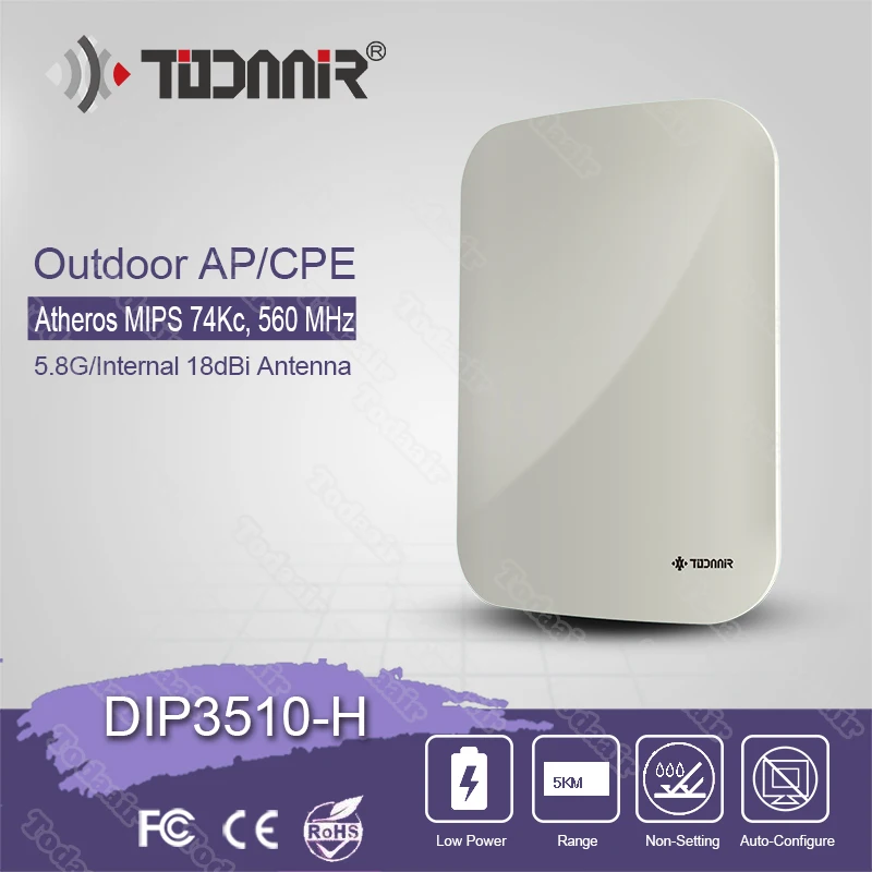 Todaair 300mbps 5.8 GHz wireless router broadband internet outdoor wireless cpe access point 5 km