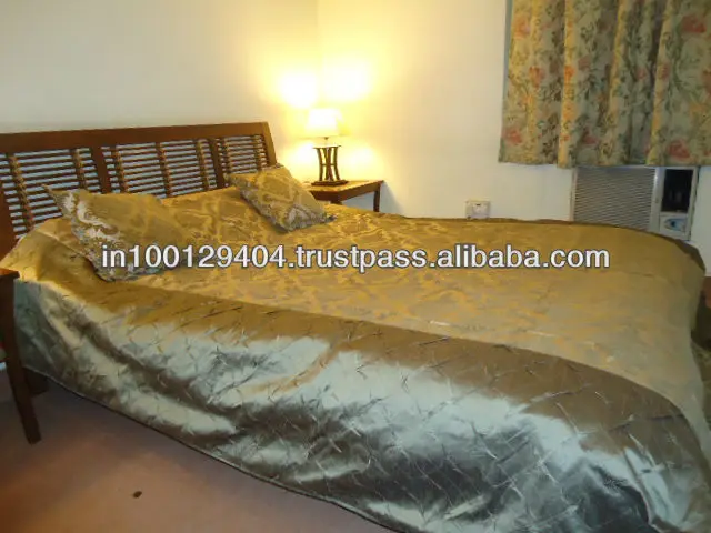 designer silk bedspread