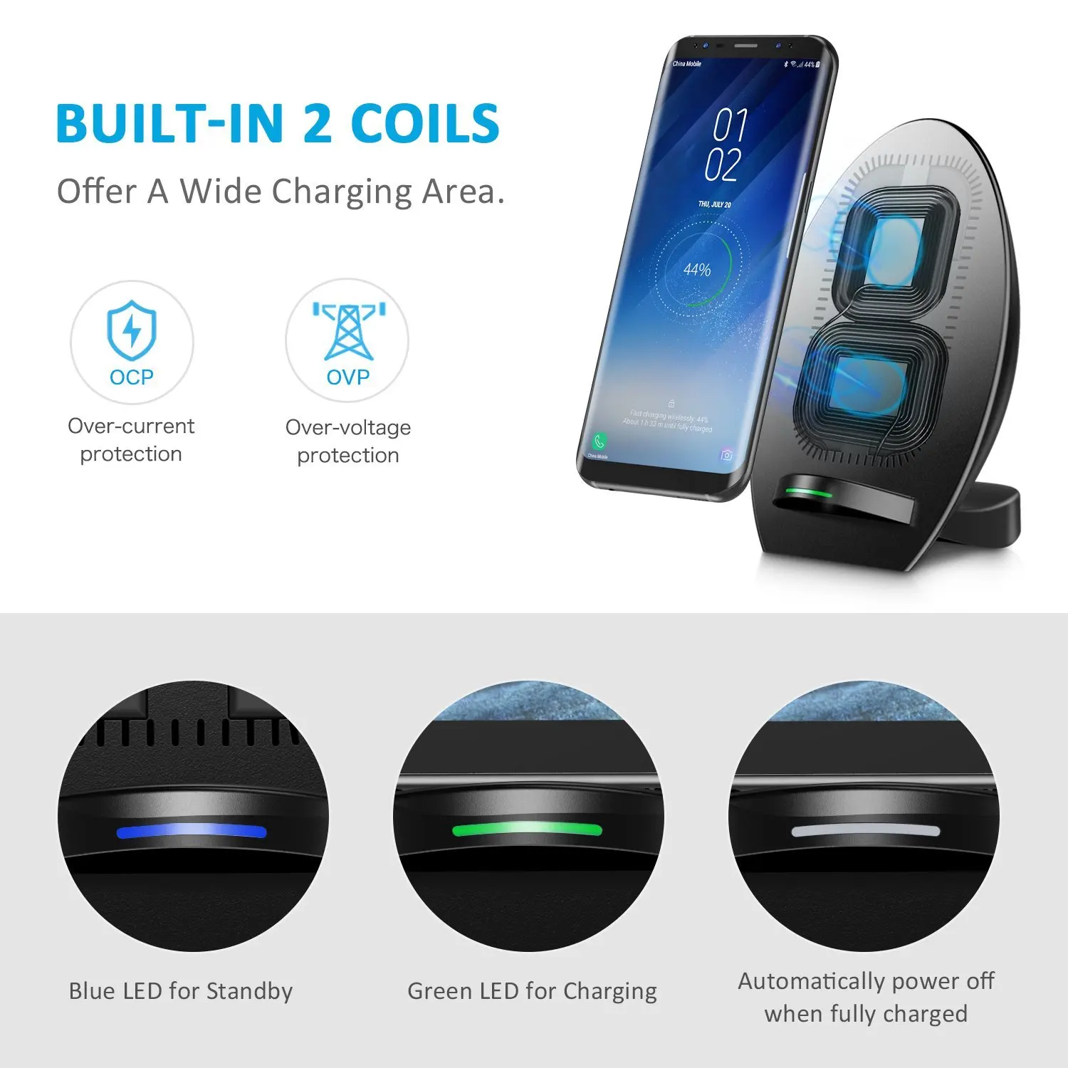 
hotsale wholeprice Turbo wireless charging Phone holder qi charger 10w wireless charging device 