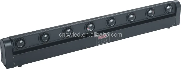 8 X 10W 4 In1 RGBW Beam Bar Moving Linear Beam Rotation Bar Lighting