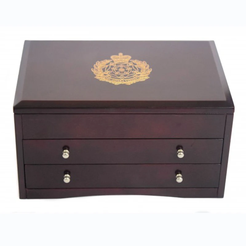 High Quality wholesale wooden boxes Wood Crafts Box packaging custom with Drawer