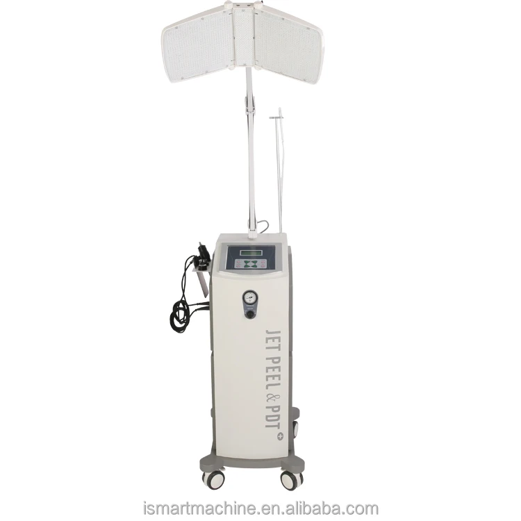 LED standing facial machine skin rejuvenation Ozone output + Diamond dermabrasion + PDT jetpeel