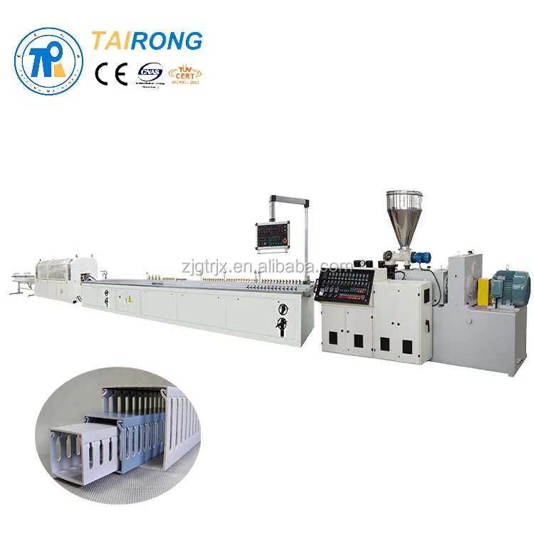 PVC Cable Trunking Extrusion Line / PVC Cable Duct Extrusion Machine