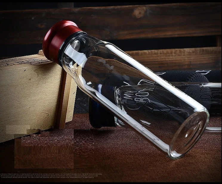 High Borosilicate Crystal Glass bottles easy taken exquisite good travel helper