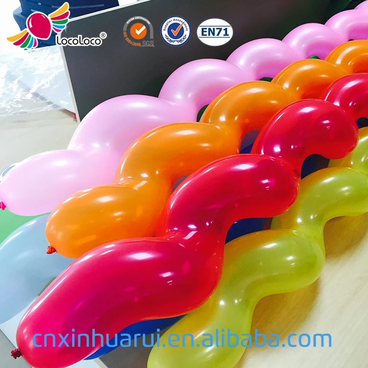 wholesale supply non toxic Latex twisting long spiral balloon wedding birthday party