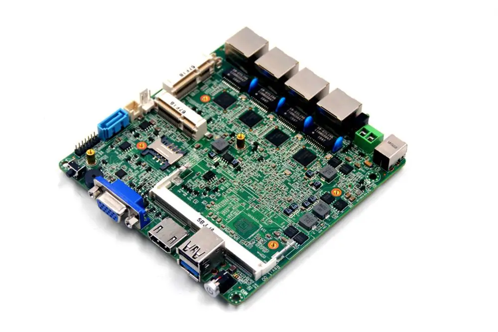 
4 ethernet ports motherboard J1900 pfsense network security mainboard 