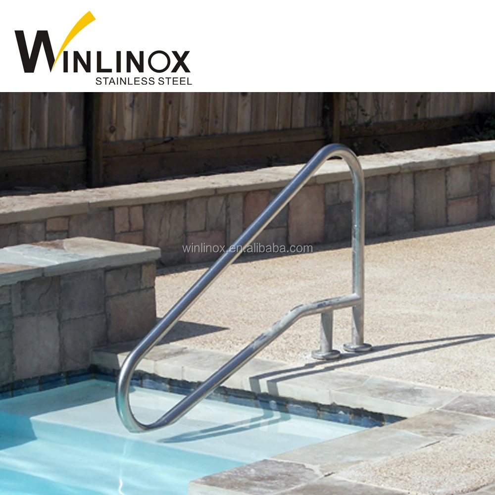 316 inox steel swimming pool handrail, pool diving platform