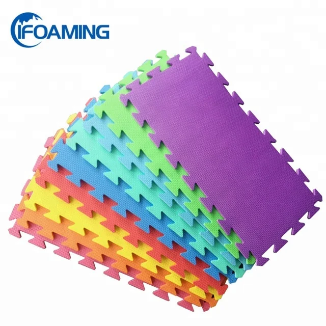 T Pattern Puzzle Jigsaw Garage Workout Fitness Gym Exercise Soft Floor Interlocking Foam Tiles Eva Interlocking Foam Mats