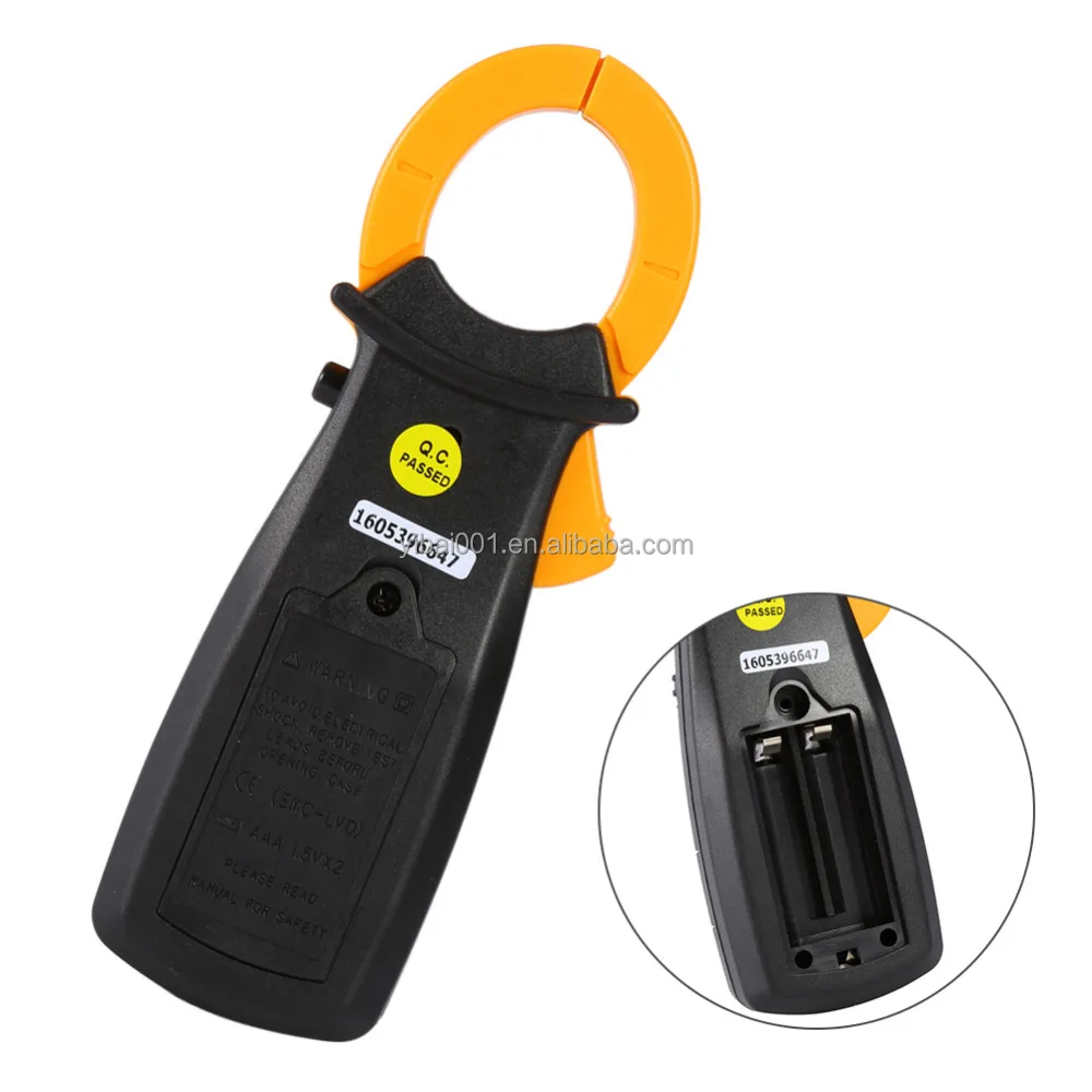 
DT-3266L Digital Ampere Clamp Meter Multimeter Current Clamp Pincers Voltmeter Ammeter 600A AC/DC Ohm Current Voltage Tester 