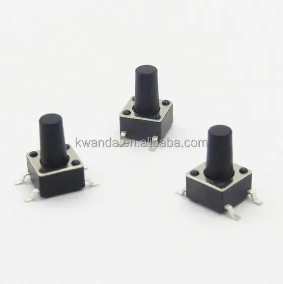 6*6*9.5(H) smd 1p1t tact switch, smt push button switches, SMT Miniature Momentary Tact Switches