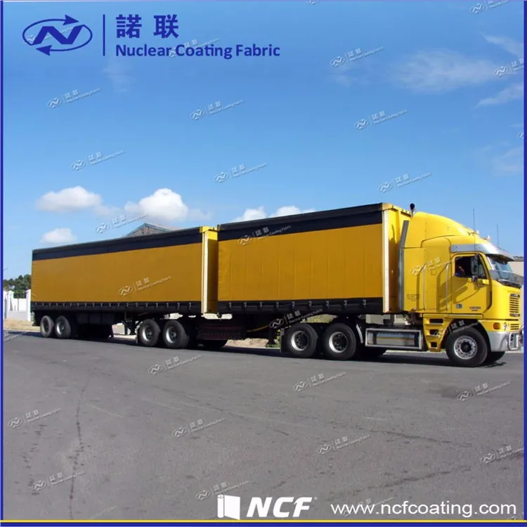 Ncf Oem Custom Logo Sliding Truck Trailer Side Curtain Pvc Tarp Tarpaulin Material Container Cover Truck Side Curtain