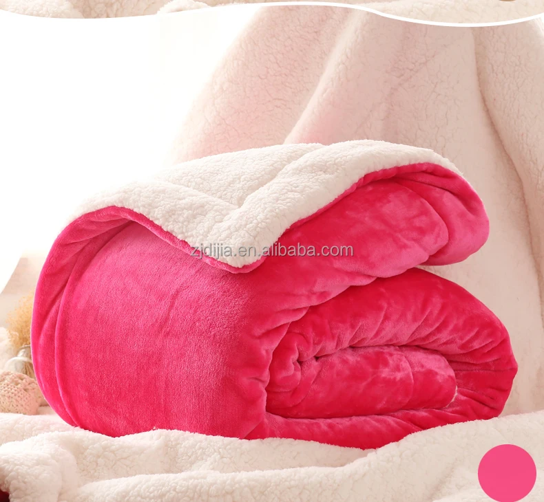 OEM order 100 polyester cheap wool blankets