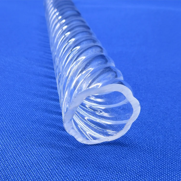 spiral PMMA tube, spiral tube clear acrylic vase tube