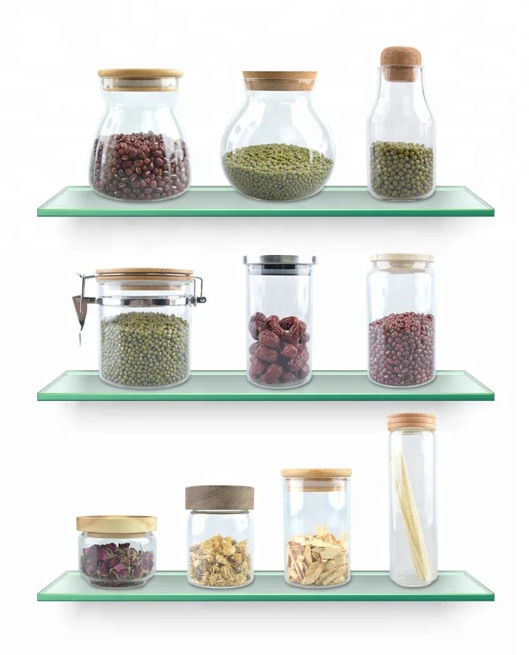 Пробковая Крышка для стеклянных кухонных контейнеров для хранения пищи