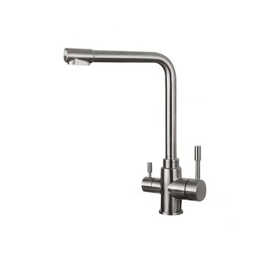 Kitchen Water Tap 304 Stainless Steel Power Tap Swivel Spout Vessel Sink Mixer Tap Right Drink Faucet