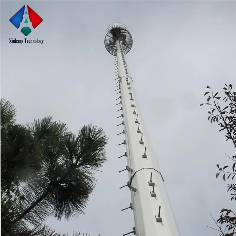 mast and communication single pole telecommunication antenna tower china telecom monopole steel towers