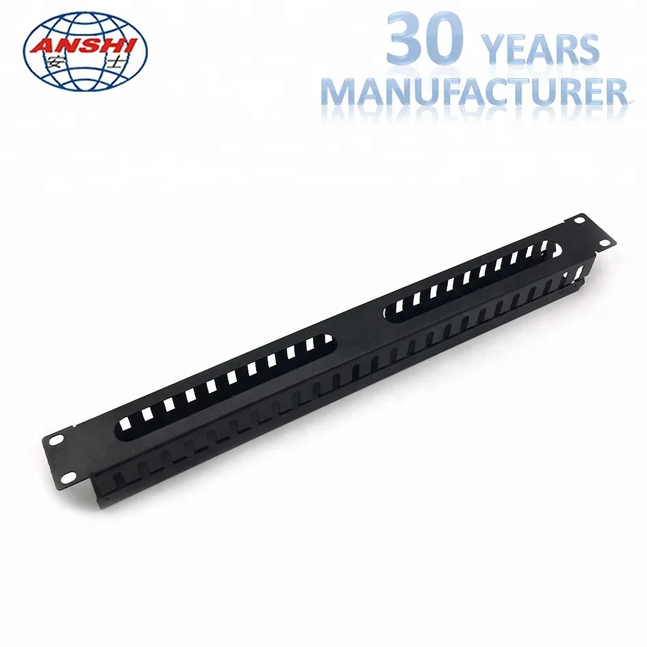 Анши 1U 19 дюймовое металлическое горизонтальной поверхности кабель управления