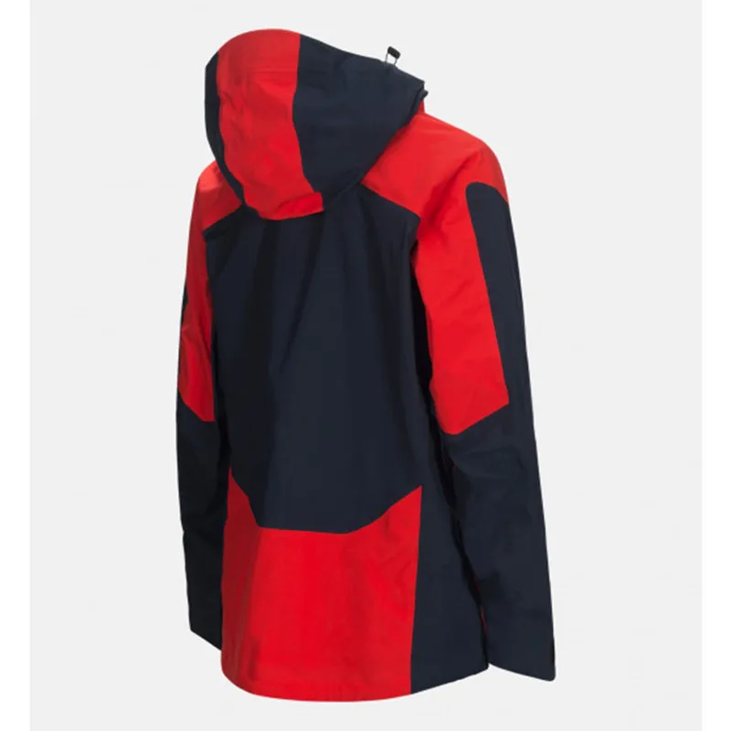 High End Mens Waterproof 10000mm Seamless Vertical Shell Ski Jacket For Winter