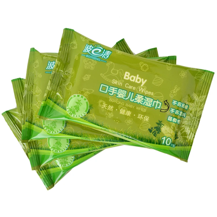 Private label cheap single wet wipe for hand cleaning