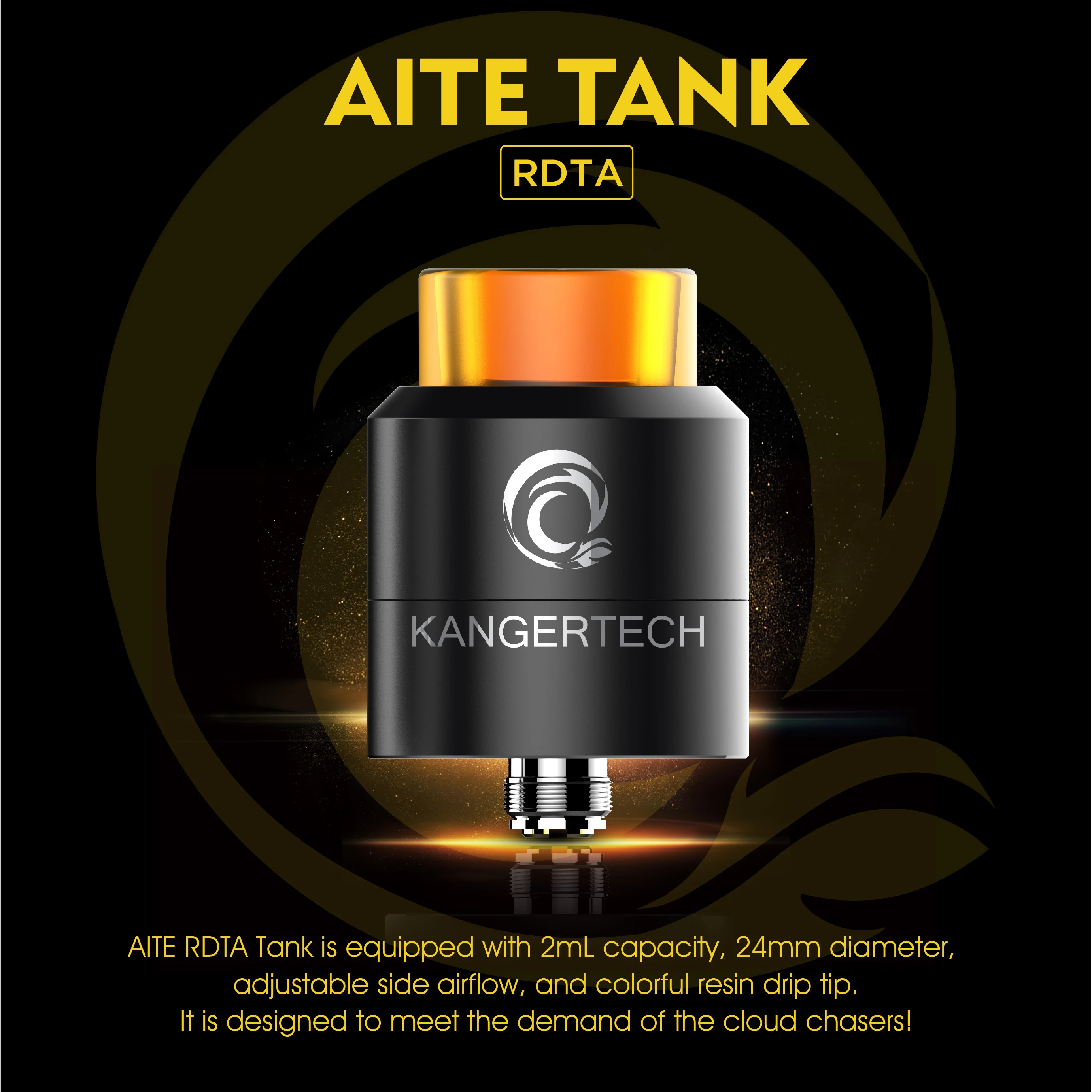 Kanger AITE atomizer tank, diy vapor tank with 2 ml capacity
