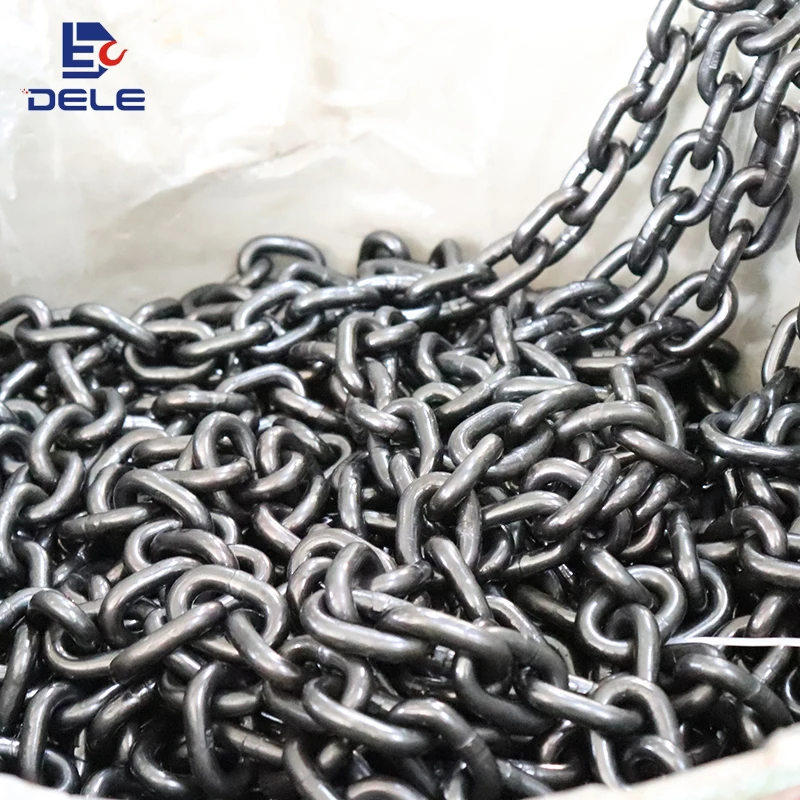 G80  5mm*15MM chain for hoist loading blacken alloy chain