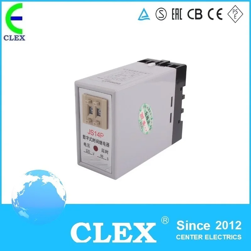 JS14P AC 250V 5A electronic count down time relay switch