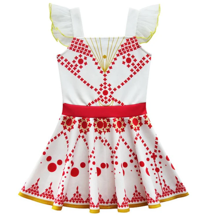 
Hot Children Dress Anime Characters White Dress Performance Halloween Party Costume Children Clothing 3-8 years 