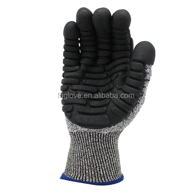Anti- vibration Safety Working  Gloves Mechanical Cut Resistant Gloves