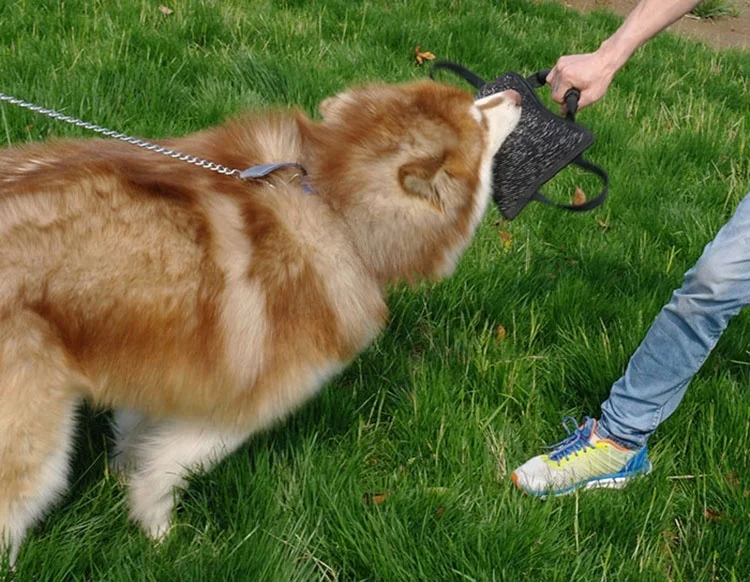 
3 handle jute bite tug strong dog training bite pillow 