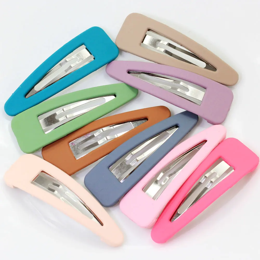 Простые заколки для волос однотонные женские девочек BB аксессуары укладки «сделай