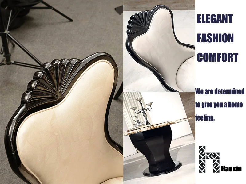 High Quality Marble Top Dining Set with 4 dining chairs for sale