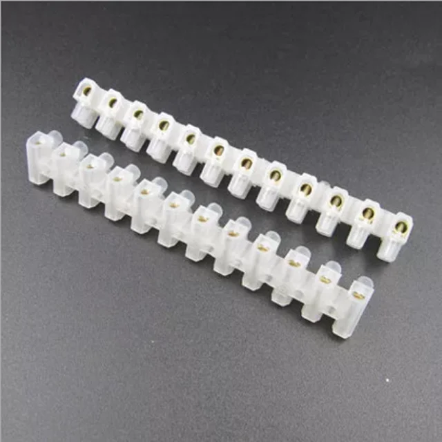 Factory Direct Sell H Type 12 Way Plastic Terminal Block 10 Pcs Pack