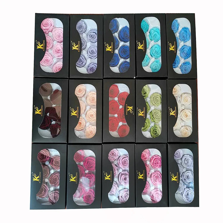 Китайская Заводская поставка, розовая головка, оптовая продажа, 5-6 см, сохраненный вечный цветок, головка розы