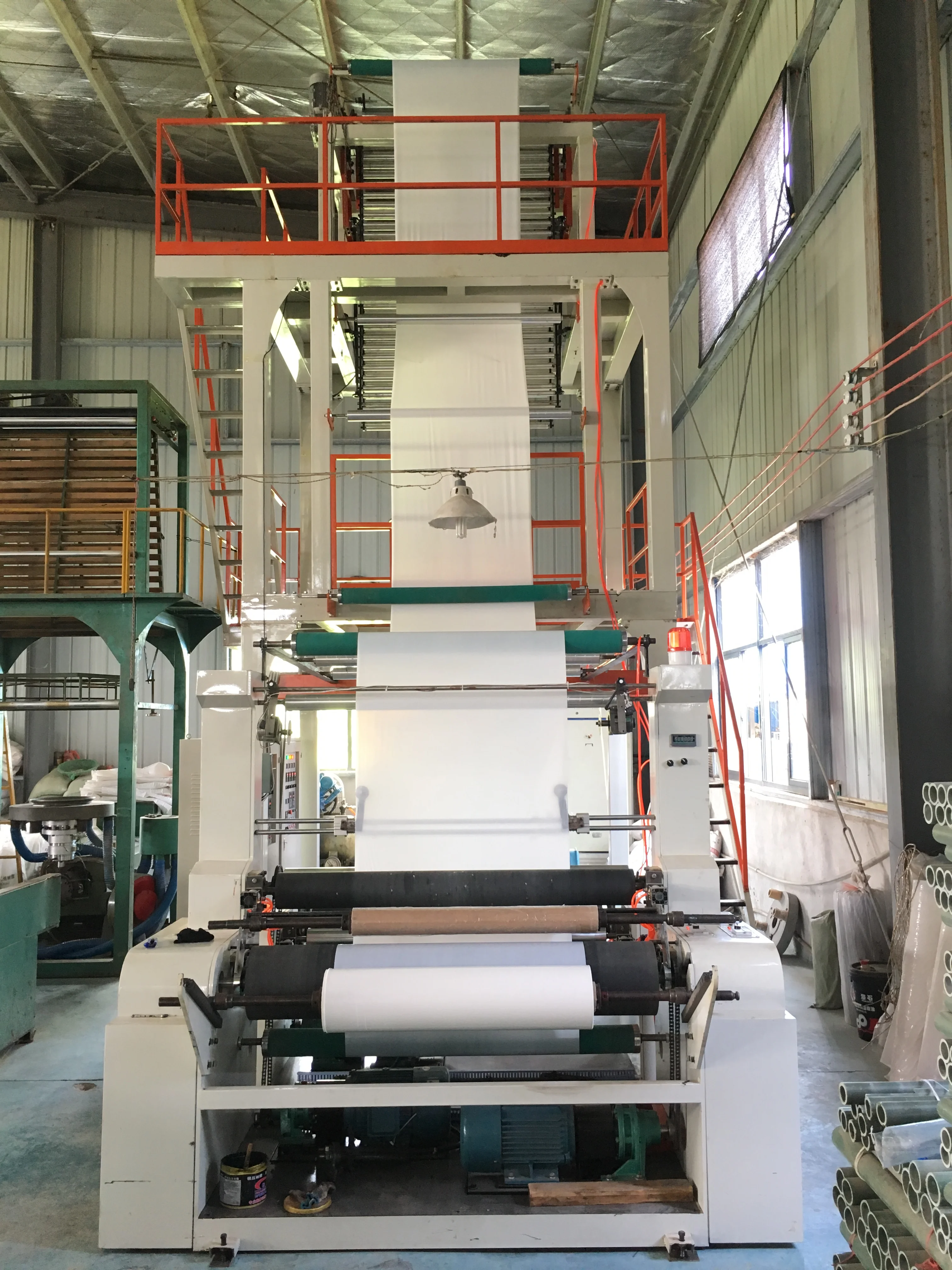 
Multi-layer Co-extrusion ABA Plastic courier bag Making PE film blowing machine 