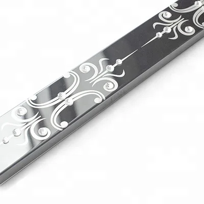 JECA Stainless Steel Decorative Border Trim For Bathroom And Bedroom Wall Decoration I-Shape Decorative Profiles With Diamond