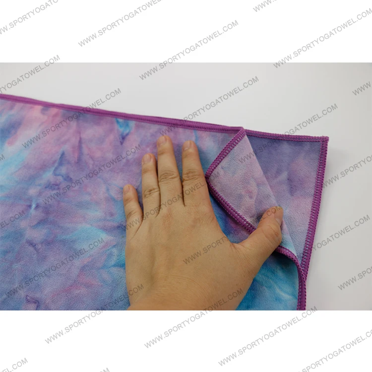 
Latest fashion suede tie dye non slip yoga mat for hot yoga equipment 