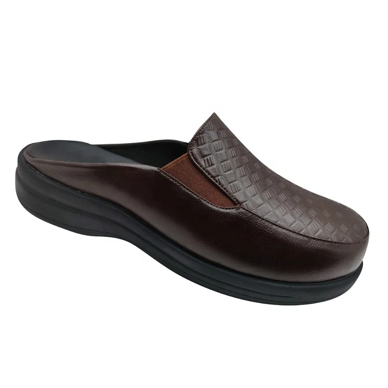 Diabetic comfort shoes slippers rubber outsole medical recovery shoes