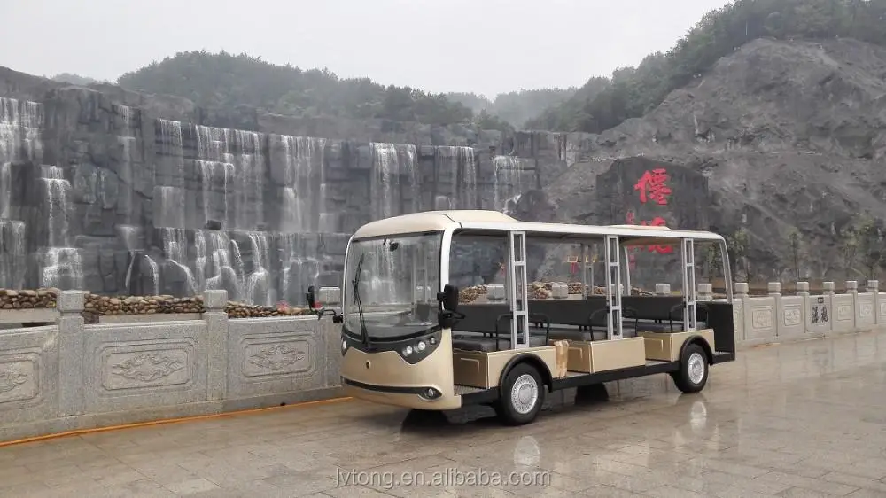23 seater electric sightseeing bus 96v, 13.5kw AC system