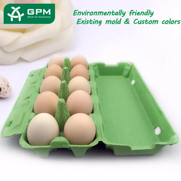 Эко Переработанной Бумажной Массы 10 Яйца Картонной Упаковки