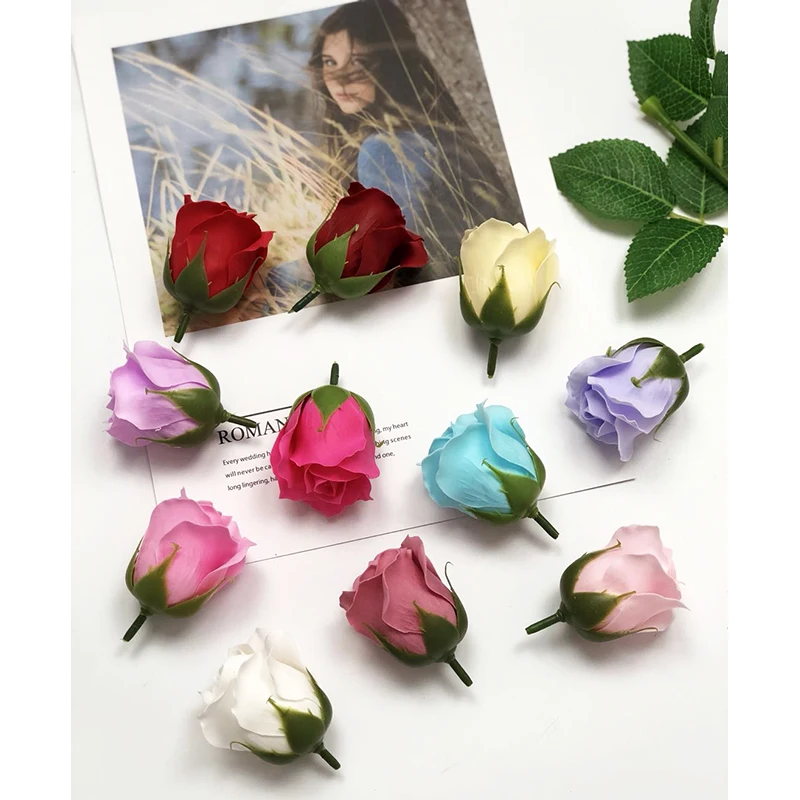 
Artificial rose for wall decoration decorative soap flowers are popular for use in gift boxes 