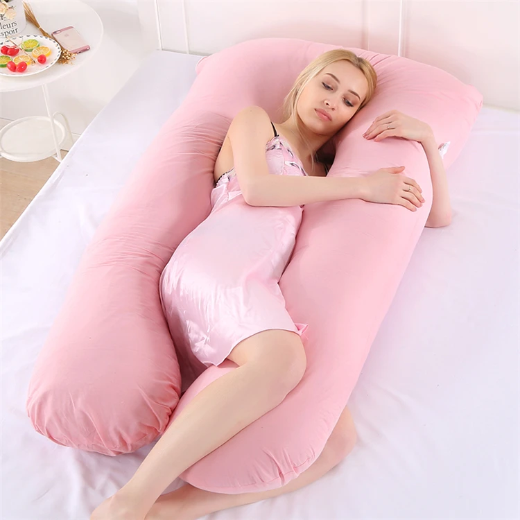 
Chinese Supplier Hot Sale 100% Cotton U Shape Pregnancy Pillow 