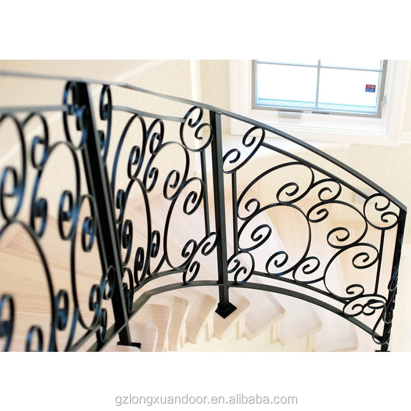 Cheap  wrought iron handrail railing balustrade made in China