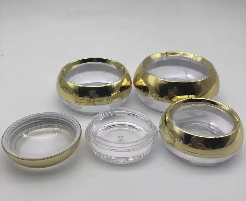 10g 20g 30g 50g round open window plastic gold pill case Medicine pill box