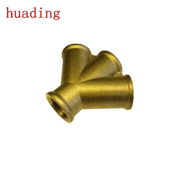 y type female brass fitting, brass heavy y connector,air compressor parts