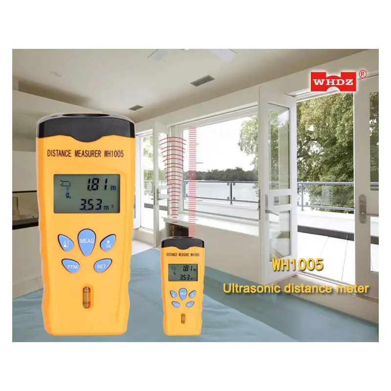 
Ultrasonic Distance Meter 18m with laser point WH1005 Factory direct sale 