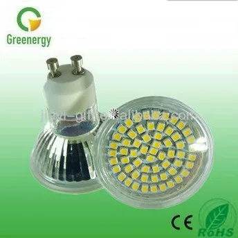 Greenergy китай мануфактуры ac86-265v 50/60hz gu10 3.5w 2700-7000k 60 шт 3528 поверхностного 280lm привело пятно света